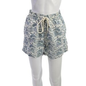 Atalaye Mens Multicolor Animal Print Birds Shorts Size M